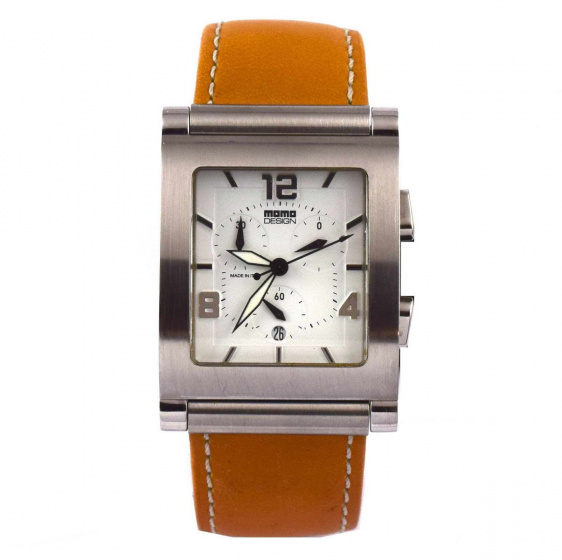 MOMO-DESIGN Brown Leather Swiss Movement Watch | MD-055