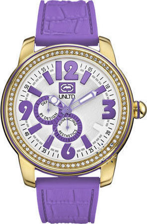 Marc Ecko Miami Purple Strap Watch E13544G4