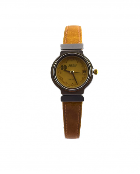 ZENITH Platinum Swiss Made Leather Watch | ZNT295010197F