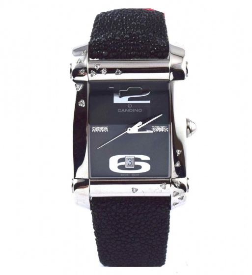 CANDINO Swiss Made Women's Black Leather Watch | C4299/4
