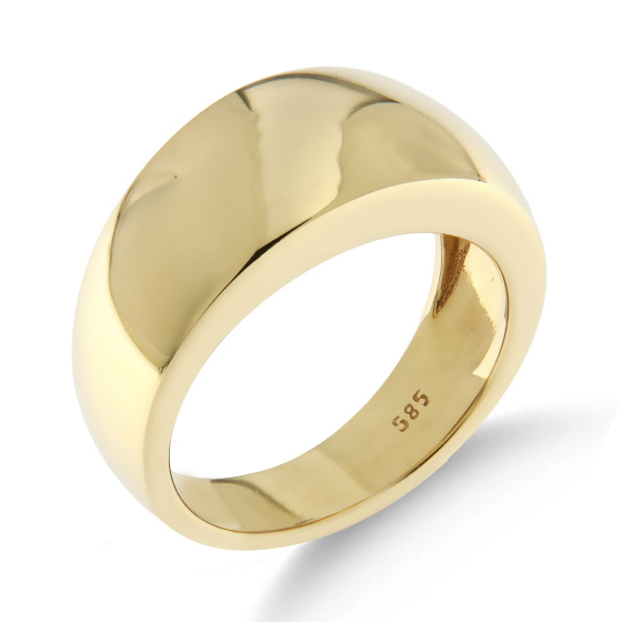 Χρυσό Δαχτυλίδι Κ14 - Λουστρέ
