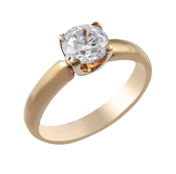 Ροζ Χρυσό Δαχτυλίδι 14Κ - rng143821ktsr